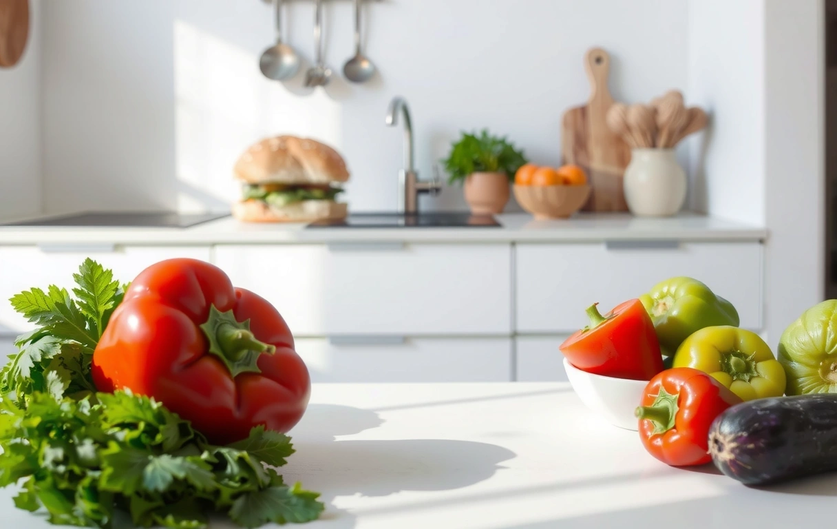 Frische Zutaten für gesunde Ernährung